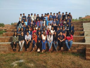 All is well that ends well – Class photo after successfully documenting the 150 year old Patil Wada, Guhagar.
