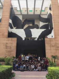 Students at British Council, New Delhi designed by Ar. Charles Correa