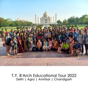 T.Y. B.Arch Study Tour 2021-22 LSRSA